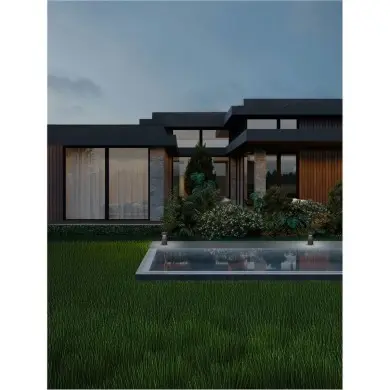 Borne Potelet Extérieur LUA 12W LED Noir H35,5 NOVA LUCE 9186185