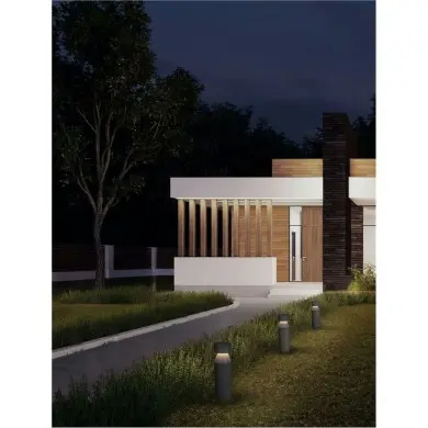 Borne Potelet Extérieur LUA 12W LED Noir H55,5 NOVA LUCE 9186186