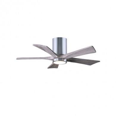 Ventilateur de plafond Irene-5HLK 106cm Chromé Poli Bois vieilli ATLAS FAN IR5HLK-CR-BW-42