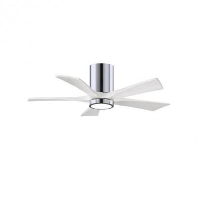 Ventilateur de Plafond avec lumiere Irene 106cm Chromé Poli Blanc ATLAS FAN IR5HLK-CR-MWH-42