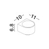 Applique Extérieur OPERA 11W LED Blanc sablonneux  9030939