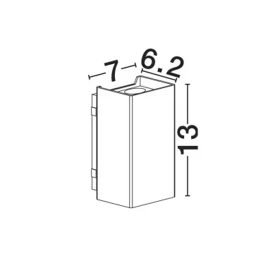 Applique Extérieur ELIO 6W LED Blanc sablonneux NOVA LUCE 9971471