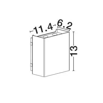Applique Extérieur ELIO 12W LED Blanc sablonneux NOVA LUCE 9971474