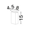 Applique Extérieur ORION 4W LED Blanc sablonneux  9030936