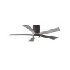 Ventilateur plafond avec lumiere Irene-5HLK 132cm Bronze Bois vieilli ATLAS FAN IR5HLK-TB-BW-52