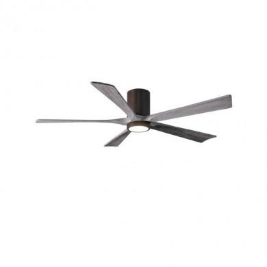 Ventilateur plafond avec lumiere Irene-5HLK 152cm Bronze Bois vieilli ATLAS FAN IR5HLK-TB-BW-60