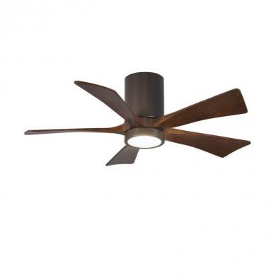 Ventilateur plafond avec lumiere Irene-5HLK 106cm Bronze Noyer ATLAS FAN IR5HLK-TB-WA-42