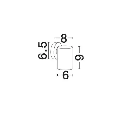 Applique Extérieur JACKIE 3W LED Marron brun (corten) NOVA LUCE 9971464