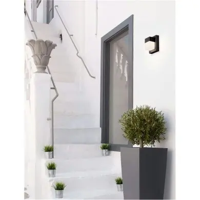 Applique Extérieur LETO 10W LED Noir sablonneux NOVA LUCE 9060205