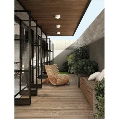 Plafonnier Extérieur JUDI 10W LED Blanc sablonneux NOVA LUCE 9030834