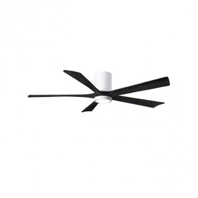 Ventilateur Plafond avec Lumière Irene 152cm Blanc Noir ATLAS FAN IR5HLK-WH-BK-60