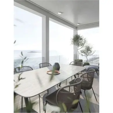 Plafonnier Extérieur JUDI 20W LED Blanc sablonneux NOVA LUCE 9030836