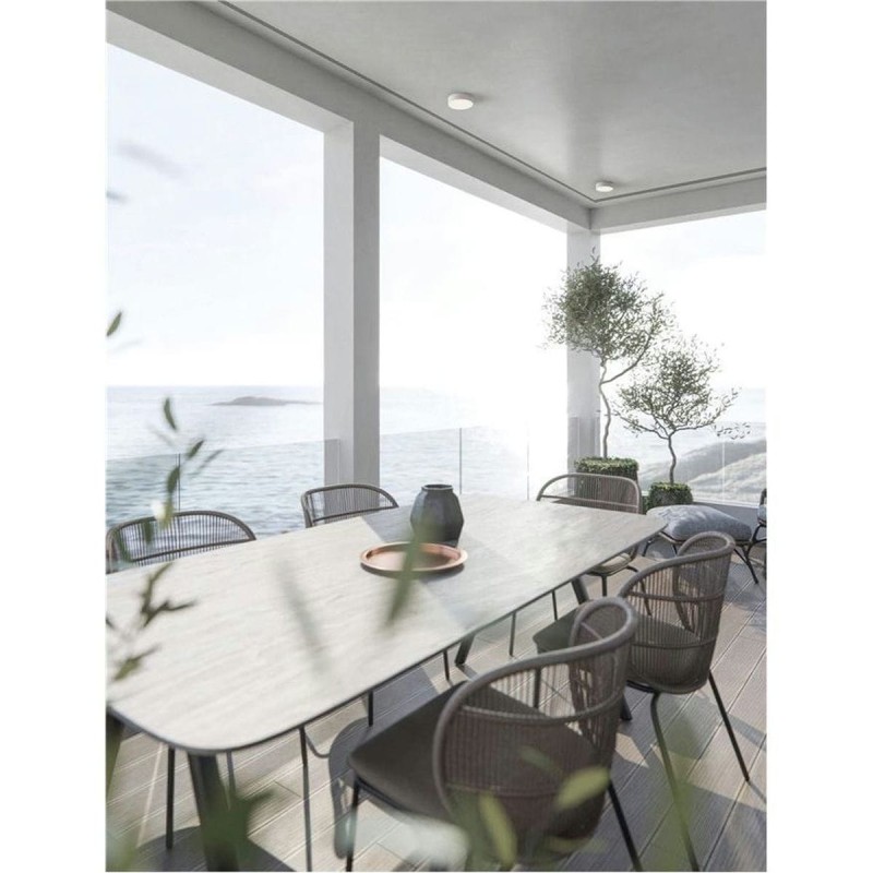 Plafonnier Extérieur JUDI 20W LED Blanc sablonneux  9030836