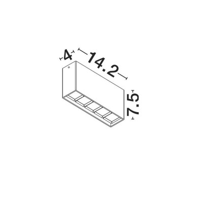 Plafonnier Extérieur JAX 7W LED Blanc sablonneux  9050704