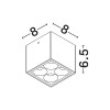 Plafonnier Extérieur JAX 8W LED Blanc sablonneux  9030948