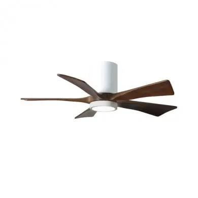 Ventilateur plafond avec lumiere Irene-5HLK 106cm Blanc Noyer ATLAS FAN IR5HLK-WH-WA-42