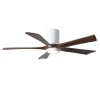 Ventilateur plafond avec lumiere Irene-5HLK 132cm Blanc Noyer ATLAS FAN IR5HLK-WH-WA-52