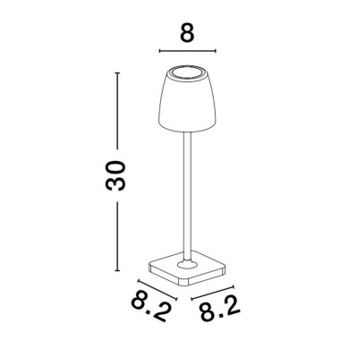 Lampe Extérieur COLT 2W LED Anthracite sombre  9223411