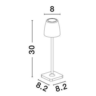 Lampe Extérieur COLT 2W LED Marron brun  9223412