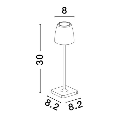 Lampe Extérieur COLT 2W LED Gris basalte  9223413