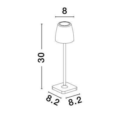 Lampe Extérieur COLT 2W LED Vert olive  9223414