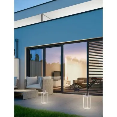 Borne Potelet Extérieur TEGOLO 2W LED Blanc sablonneux NOVA LUCE 9136432
