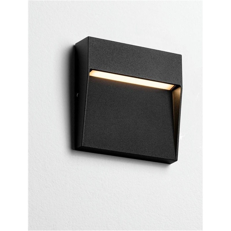 Applique Extérieur TOBY 3W LED Noir sablonneux H10,5  9030811