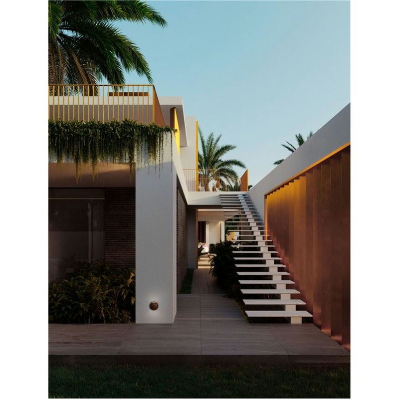 Applique Extérieur PASSO 4W LED Marron brun (corten)  9136415