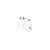 Spot Extérieur CAEL 3W LED Blanc sablonneux 3000K  9050712