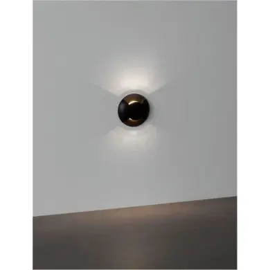 Spot Extérieur ERIS 1W LED Noir sablonneux Haut et bas NOVA LUCE 9019218