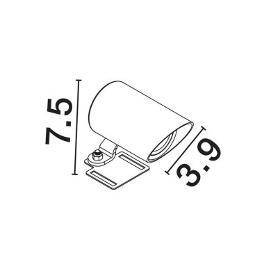 Borne Potelet Extérieur ONE 4W LED Noir sablonneux  9030920