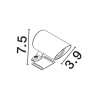 Borne Potelet Extérieur ONE 4W LED Noir sablonneux  9030920
