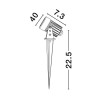 Borne Potelet Extérieur CALIX 3W LED Noir sablonneux  9172870