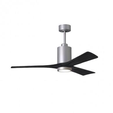 Ventilateur de Plafond avec lumière Patricia 132cm Chromé Noir ATLAS FAN PA3-BN-BK-52