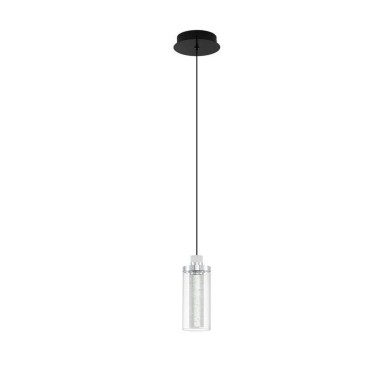 Suspension LUNE 9W LED Noir, chrome  9520010