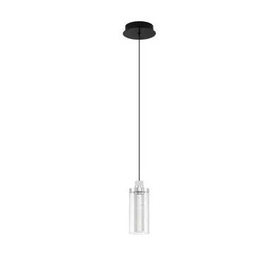 Suspension LUNE 9W LED Noir, chrome NOVA LUCE 9520010