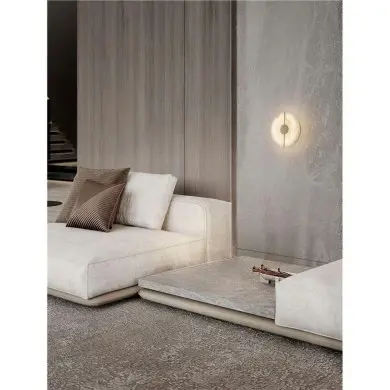Applique AIDER 12W LED Or brossé NOVA LUCE 9019745