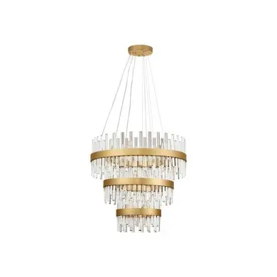 Suspension CROWN 42X5W LED G9 Or satiné NOVA LUCE 9695121