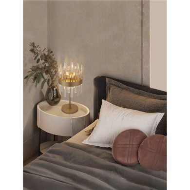 Lampe CROWN 6X5W LED G9 Or satiné  9695122