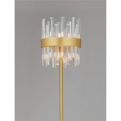 Lampadaire CROWN 10X5W LED G9 Or satiné  9695123