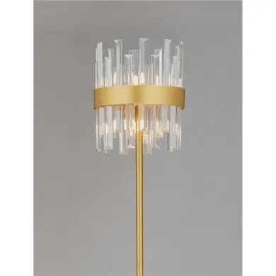 Lampadaire CROWN 10X5W LED G9 Or satiné NOVA LUCE 9695123