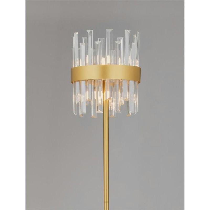 Lampadaire CROWN 10X5W LED G9 Or satiné NL_9695123 9695123 Lampadaire CROWN 10X5W LED G9 Or satiné 9695123