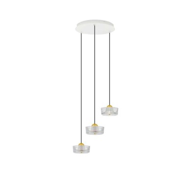 Suspension KEROS 18W LED Or platine  9695279