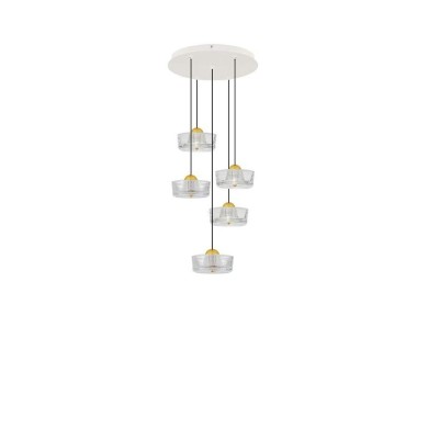 Suspension KEROS 23W LED Or platine Escalier  9695280