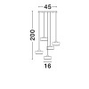 Suspension KEROS 23W LED Or platine Escalier  9695280