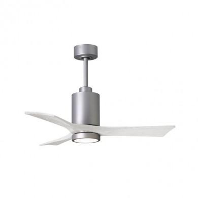 Ventilateur Plafond avec lumiere Patricia 106cm Chromé Blanc ATLAS FAN PA3-BN-MWH-42