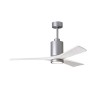 Ventilateur plafond avec lumière Patricia 132cm Chromé Blanc ATLAS FAN PA3-BN-MWH-52