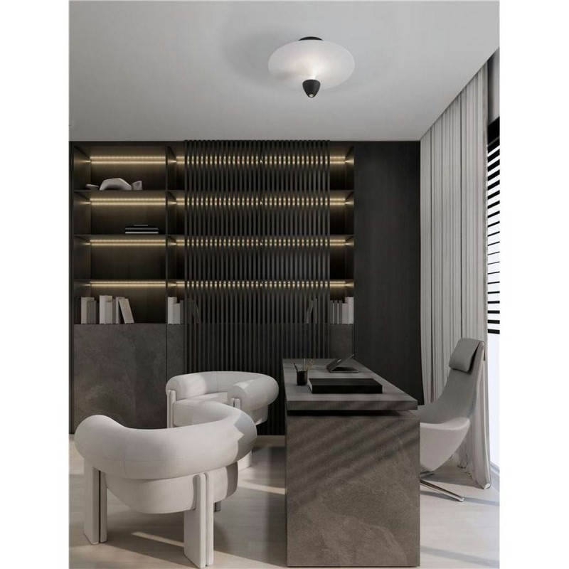 Plafonnier LUET 11W LED Noir, blanc  9186700