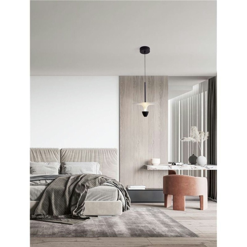 Suspension LUET 11W LED Noir, blanc D26 NL_9186701 9186701 Suspension LUET 11W LED Noir, blanc D26 9186701