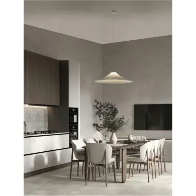 Suspension OKET 12W LED E27 Blanc H180 NOVA LUCE 9620167